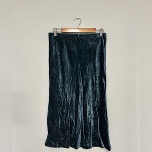 Anthropologie Velvet Maxi Skirt